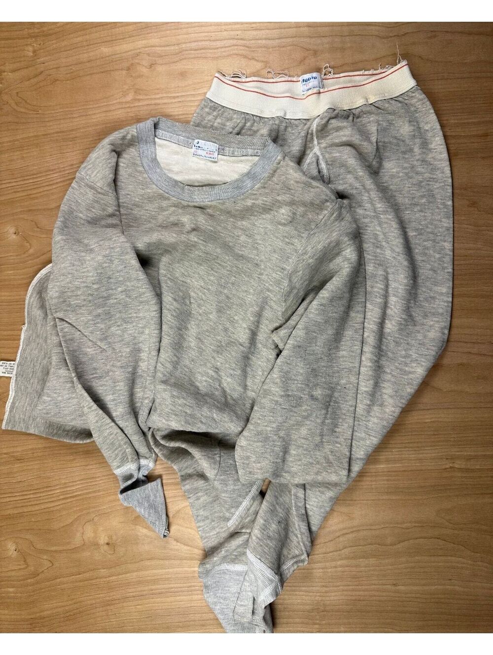 Vintagen 60s Duofold 2 layer thermal pants shirt set cotton merino medium 34